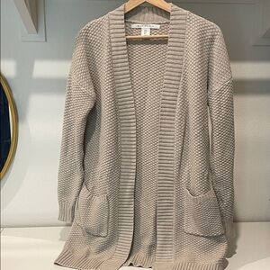Max Studio Taupe Knit Cardigan